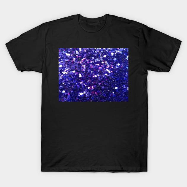 Purple Glitter T-Shirt by CrazyCraftLady